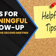 3 Tips For Meaningful Follow-Up To Secure The Second Meeting – 3 Takeaways Ep. 82